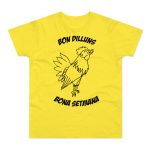 Camiseta hombre punto liso - Amarillo solar - Camiseta «Bon dilluns, bona setmana»