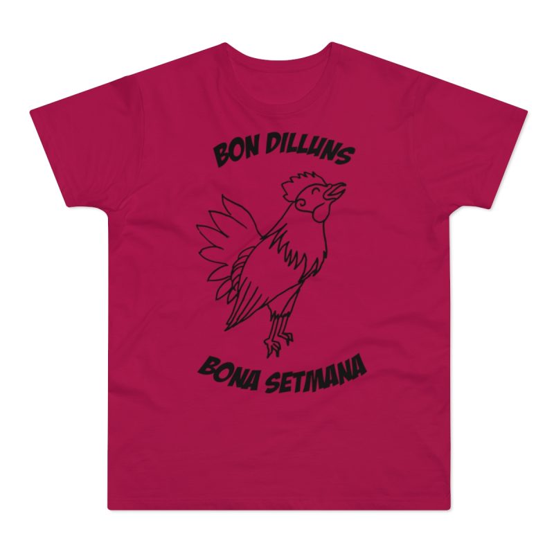 Camiseta hombre punto liso - Sorbete - Camiseta «Bon dilluns, bona setmana»