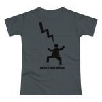 Camiseta mujer punto liso - Gris oscuro - Mal no et toqui un llamp