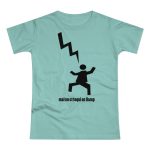 Camiseta mujer punto liso - Verde menta - Mal no et toqui un llamp