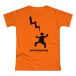 Camiseta mujer punto liso - Naranja - Mal no et toqui un llamp
