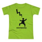 Camiseta mujer punto liso - Verde orquidea - Mal no et toqui un llamp