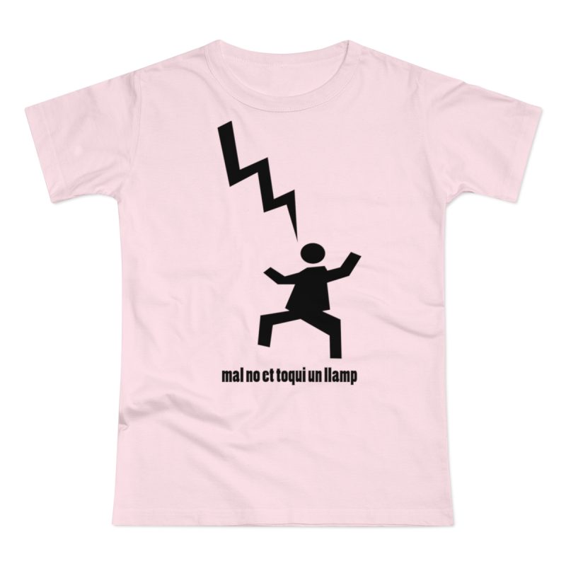 Camiseta mujer punto liso - Rosa orquidea - Mal no et toqui un llamp