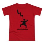 Camiseta mujer punto liso - Rojo - Mal no et toqui un llamp