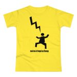 Camiseta mujer punto liso - Amarillo solar - Mal no et toqui un llamp