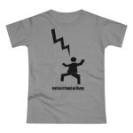 Camiseta mujer punto liso - Gris deportivo jaspeado - Mal no et toqui un llamp