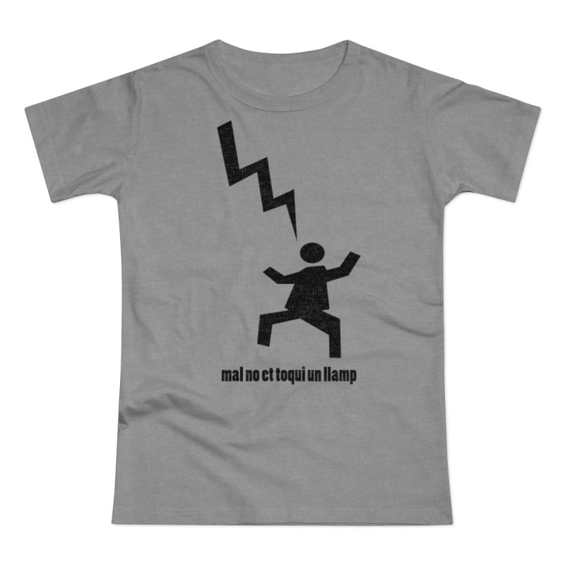 Camiseta mujer punto liso - Gris deportivo jaspeado - Mal no et toqui un llamp