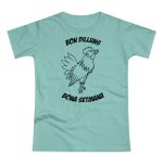 Camiseta mujer punto liso - Verde menta - Camiseta «Bon dilluns, bona setmana» Camiseta mujer punto liso - Verde menta - Camiseta «Bon dilluns, bona setmana»