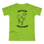 Camiseta mujer punto liso - Verde orquidea - Camiseta «Bon dilluns, bona setmana» Camiseta mujer punto liso - Verde orquidea - Camiseta «Bon dilluns, bona setmana»