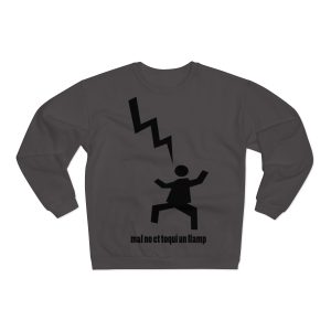Sudadera cuello redondo premium - Antracita - Mal no et toqui un llamp