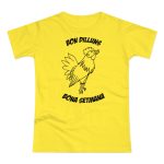 Camiseta mujer punto liso - Amarillo solar - Camiseta «Bon dilluns, bona setmana» Camiseta mujer punto liso - Amarillo solar - Camiseta «Bon dilluns, bona setmana»