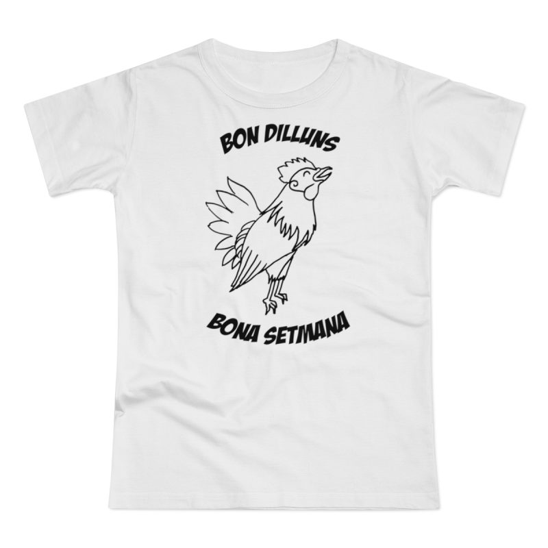 Camiseta mujer punto liso - Blanco - Camiseta «Bon dilluns, bona setmana»