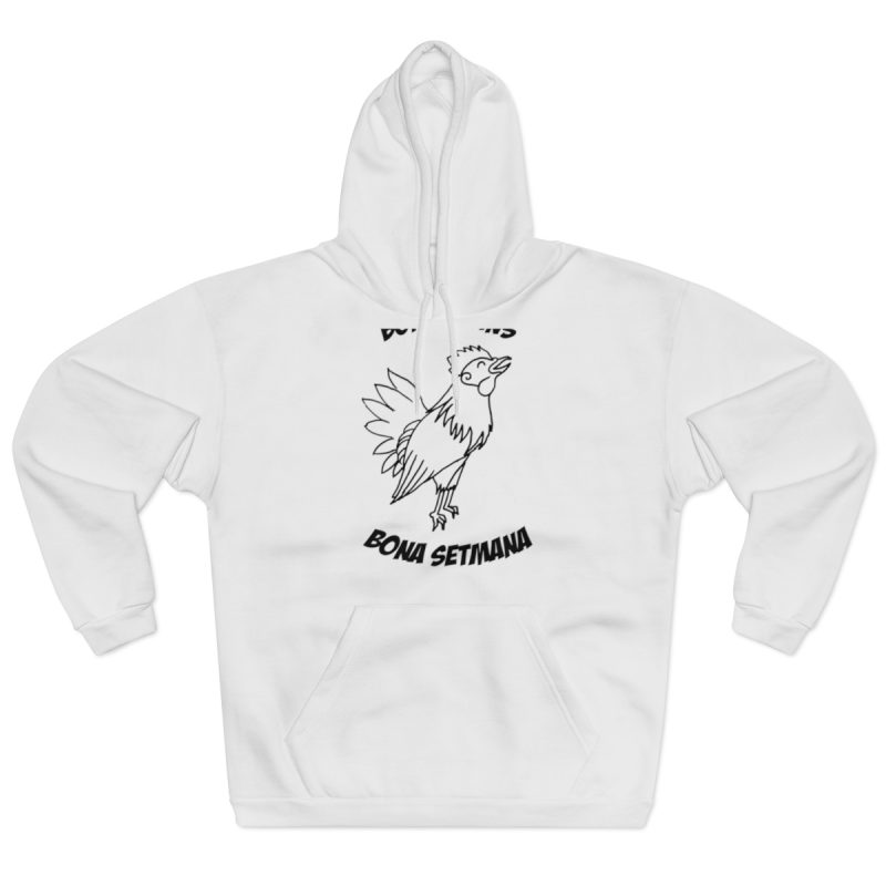 Sudadera con capucha cerrada - Blanco - Camiseta «Bon dilluns, bona setmana»