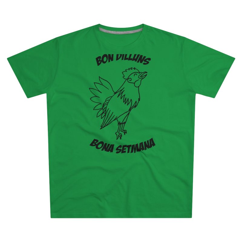 Camiseta hombre corte moderno - Verde Kelly - Camiseta «Bon dilluns, bona setmana»