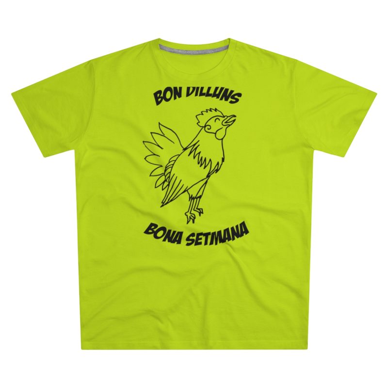 Camiseta hombre corte moderno - Verde lima - Camiseta «Bon dilluns, bona setmana»