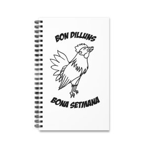 Cuaderno de espiral - Camiseta «Bon dilluns, bona setmana»
