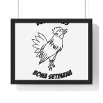 Poster enmarcado horizontal - Negro - Camiseta «Bon dilluns, bona setmana» Poster enmarcado horizontal - Negro - Camiseta «Bon dilluns, bona setmana»