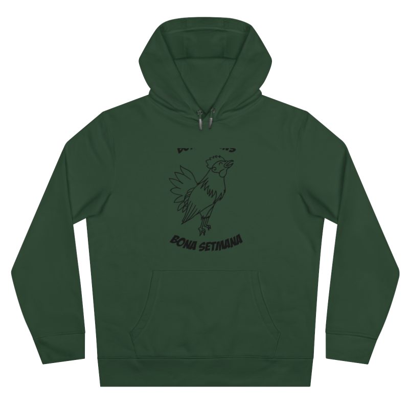 Sudadera con capucha King - Verde botella - Camiseta «Bon dilluns, bona setmana»