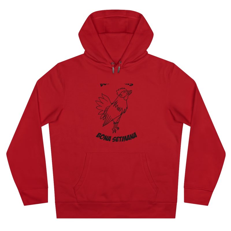 Sudadera con capucha King - Rojo - Camiseta «Bon dilluns, bona setmana»