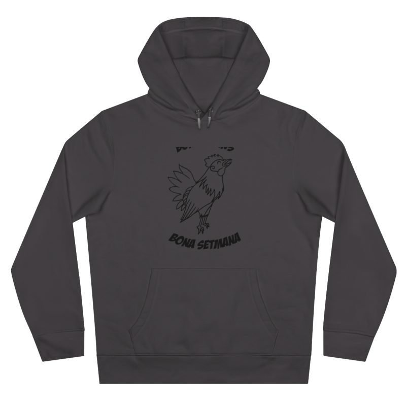 Sudadera con capucha King - Gris asfalto - Camiseta «Bon dilluns, bona setmana»