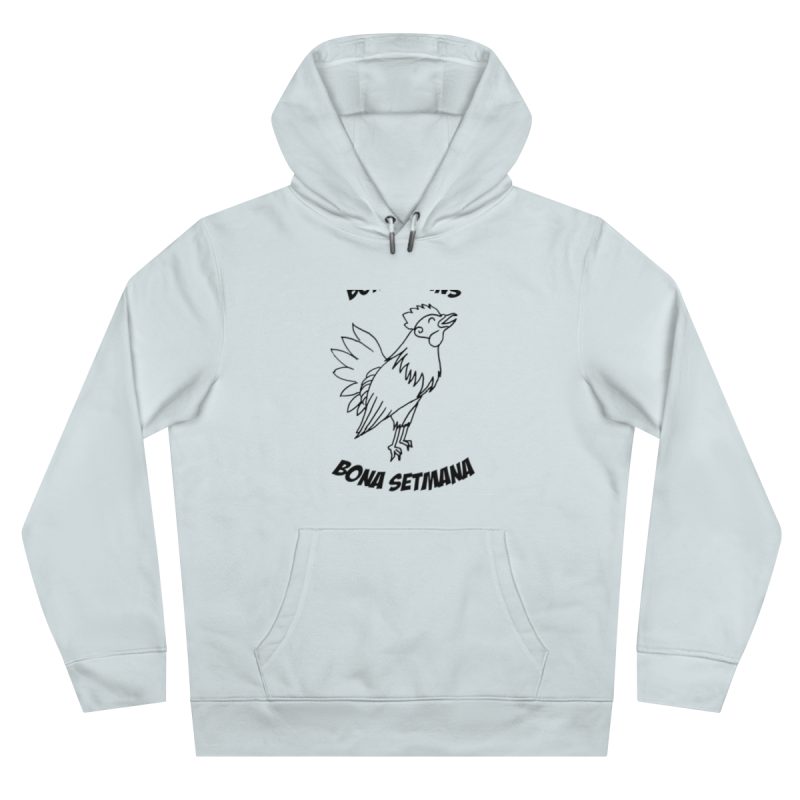 Sudadera con capucha King - Azul cielo puro - Camiseta «Bon dilluns, bona setmana»