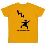 Camiseta punto liso - Albaricoque - Mal no et toqui un llamp Camiseta punto liso - Albaricoque - Mal no et toqui un llamp