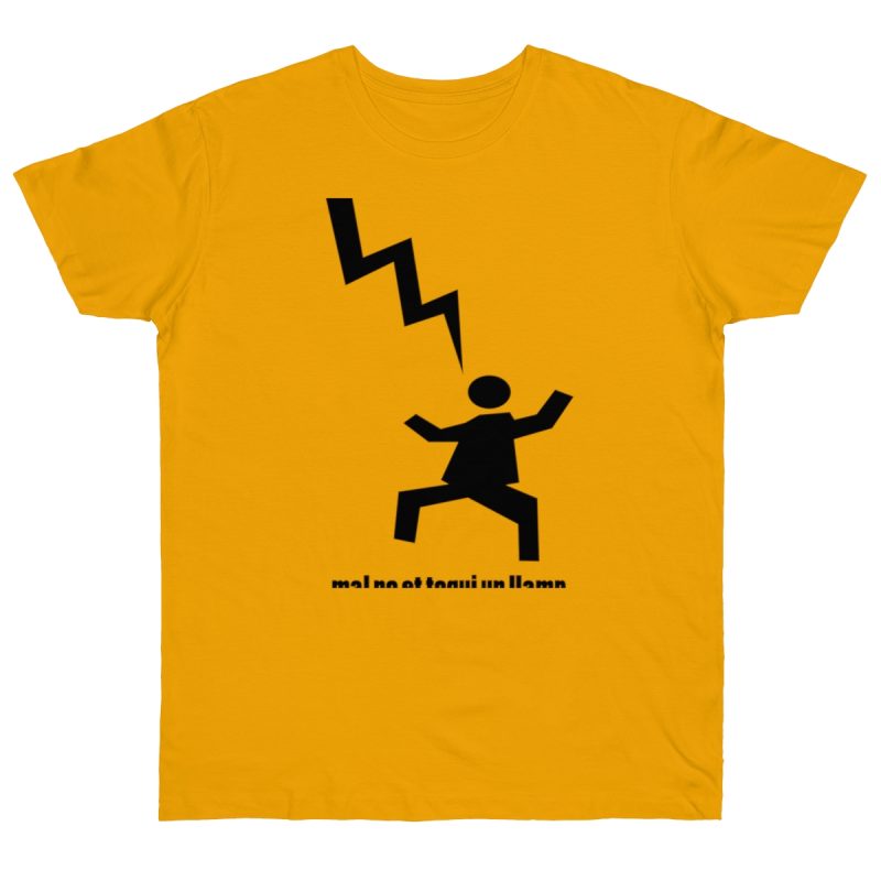 Camiseta punto liso - Albaricoque - Mal no et toqui un llamp