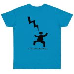 Camiseta punto liso - Azul atolon - Mal no et toqui un llamp Camiseta punto liso - Azul atolon - Mal no et toqui un llamp