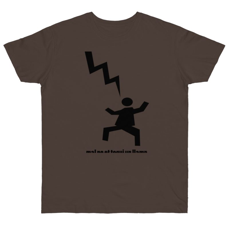 Camiseta punto liso - Marron oso - Mal no et toqui un llamp