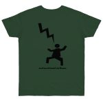 Camiseta punto liso - Verde botella - Mal no et toqui un llamp Camiseta punto liso - Verde botella - Mal no et toqui un llamp