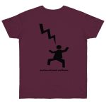 Camiseta punto liso - Burdeos - Mal no et toqui un llamp Camiseta punto liso - Burdeos - Mal no et toqui un llamp