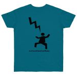Camiseta punto liso - Azul diva - Mal no et toqui un llamp Camiseta punto liso - Azul diva - Mal no et toqui un llamp