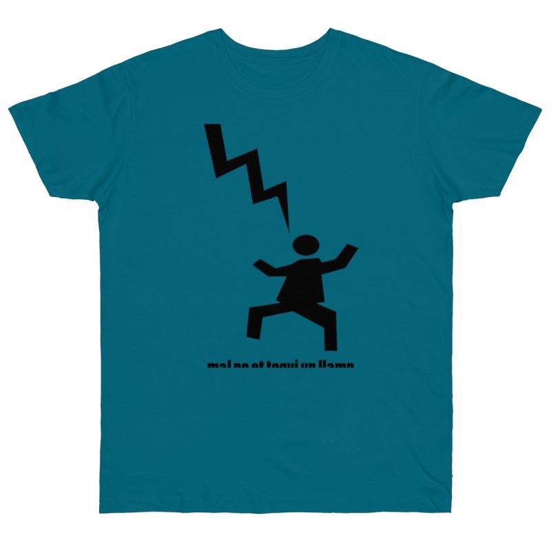 Camiseta punto liso - Azul diva - Mal no et toqui un llamp