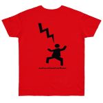 Camiseta punto liso - Rojo fuego - Mal no et toqui un llamp Camiseta punto liso - Rojo fuego - Mal no et toqui un llamp