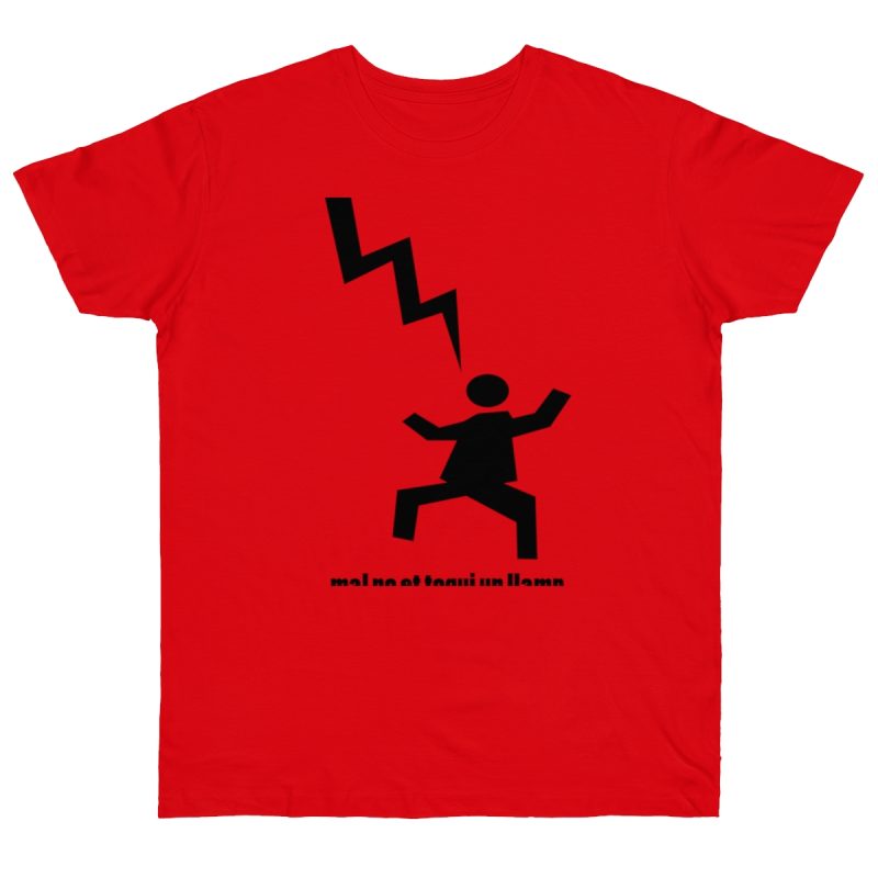 Camiseta punto liso - Rojo fuego - Mal no et toqui un llamp