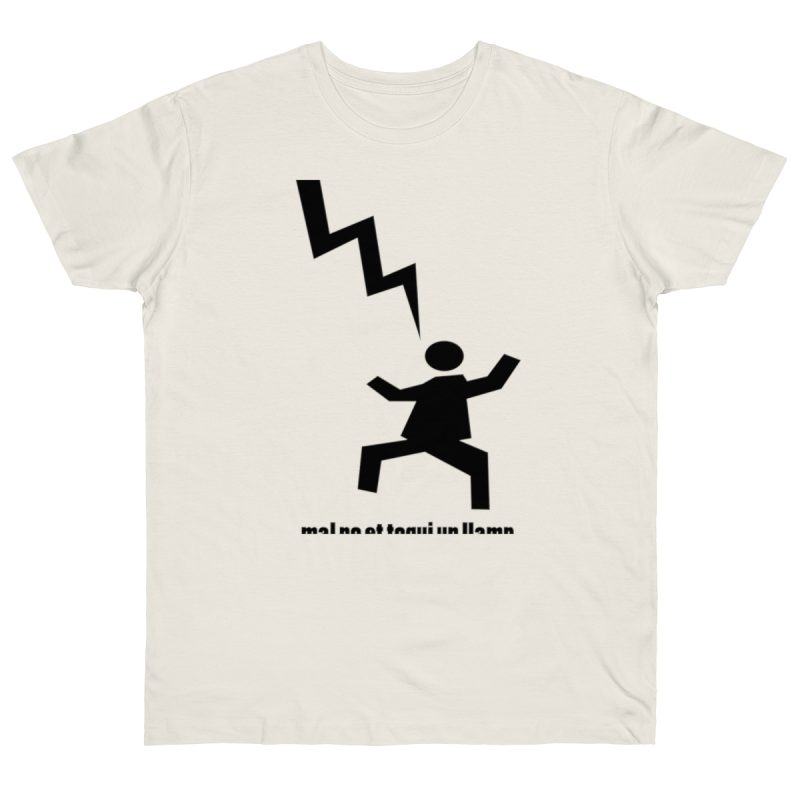 Camiseta punto liso - Natural - Mal no et toqui un llamp
