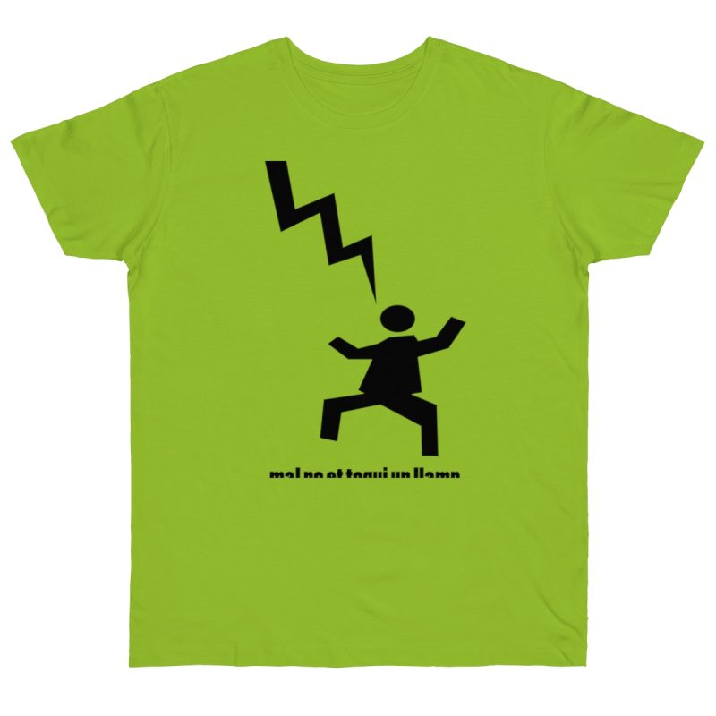 Camiseta punto liso - Verde orquidea - Mal no et toqui un llamp