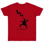 Camiseta punto liso - Rojo - Mal no et toqui un llamp Camiseta punto liso - Rojo - Mal no et toqui un llamp