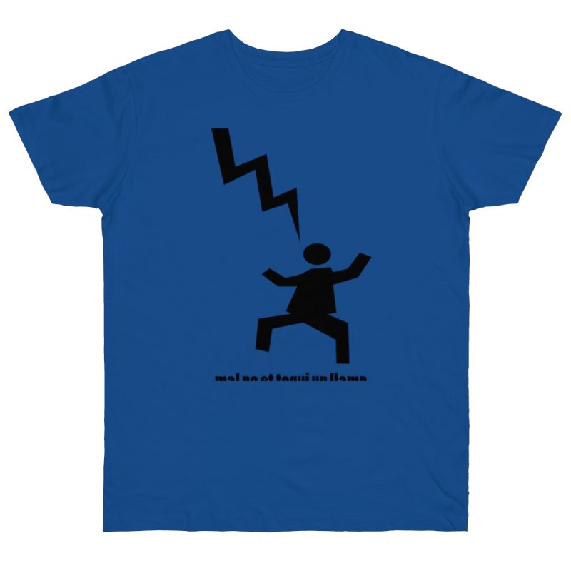 Camiseta punto liso - Azul royal intenso - Mal no et toqui un llamp