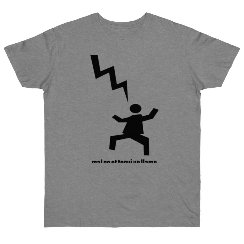 Camiseta punto liso - Gris deportivo jaspeado - Mal no et toqui un llamp