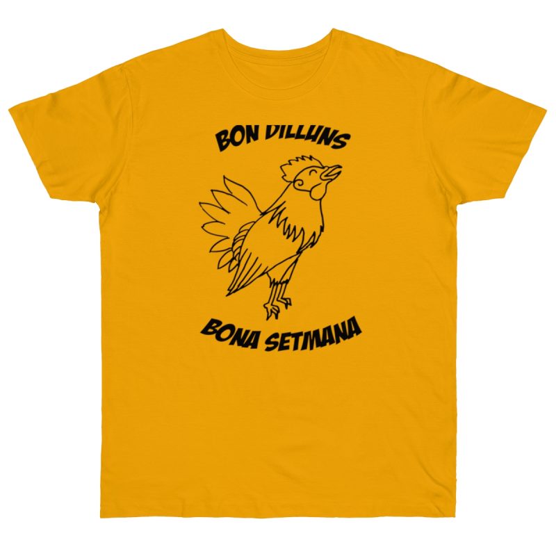 Camiseta punto liso - Albaricoque - Camiseta «Bon dilluns, bona setmana»