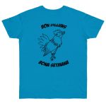 Camiseta punto liso - Azul atolon - Camiseta «Bon dilluns, bona setmana»
