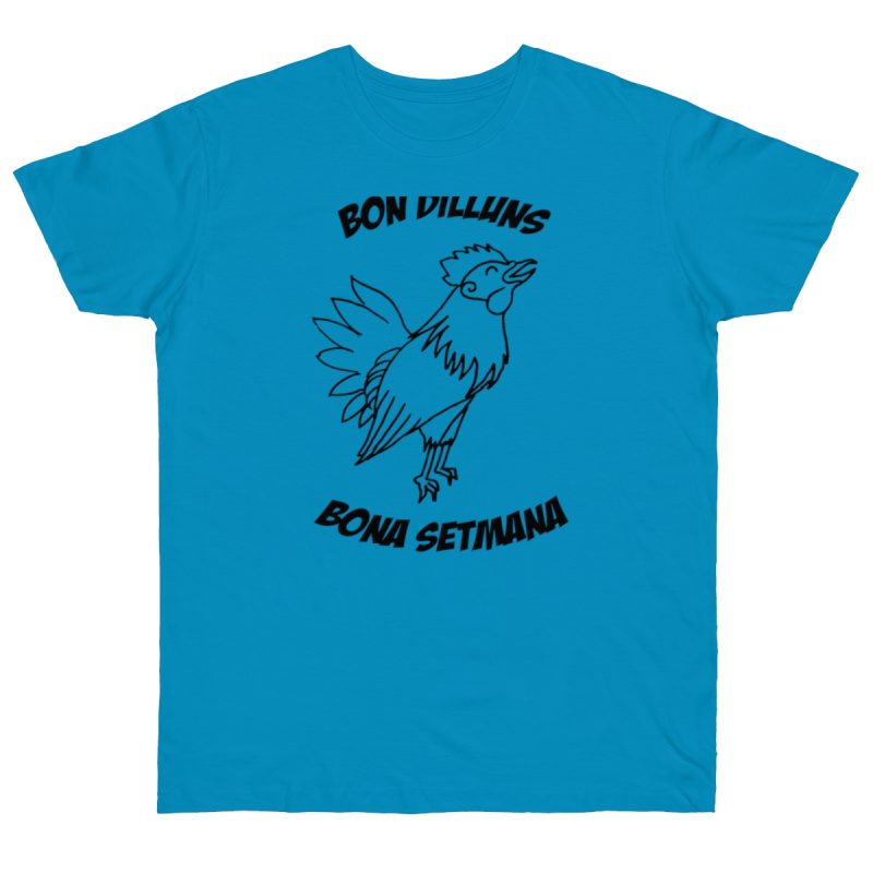 Camiseta punto liso - Azul atolon - Camiseta «Bon dilluns, bona setmana»
