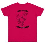 Camiseta punto liso - Fucsia - Camiseta «Bon dilluns, bona setmana»