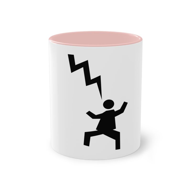 Taza bicolor - Rosa - Mal no et toqui un llamp