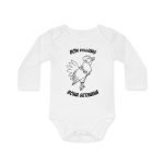Body bebe manga larga organico - Blanco - Camiseta «Bon dilluns, bona setmana»