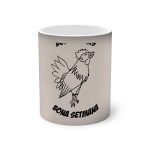 Taza magica que cambia de color - Negro - Camiseta «Bon dilluns, bona setmana»