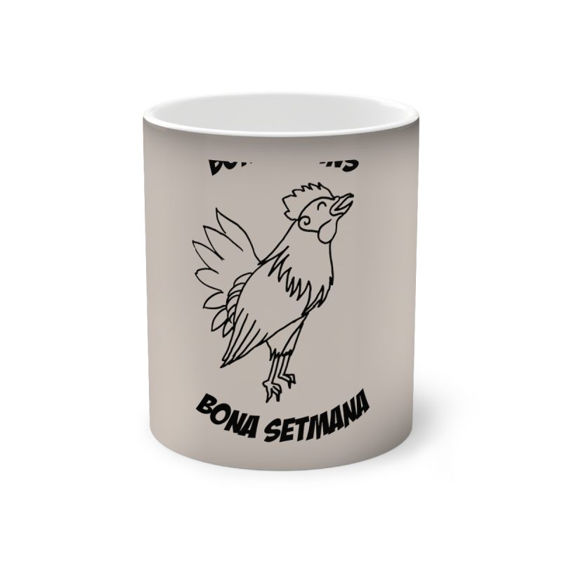 Taza magica que cambia de color - Negro - Camiseta «Bon dilluns, bona setmana» Taza magica que cambia de color - Negro - Camiseta «Bon dilluns, bona setmana»