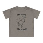 Camiseta de bebe - Gris jaspeado melange - Camiseta «Bon dilluns, bona setmana»