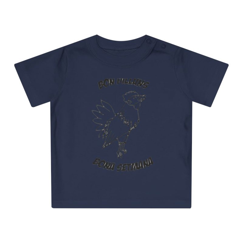 Camiseta de bebe - Azul marino nautico - Camiseta «Bon dilluns, bona setmana»